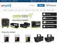 Tablet Screenshot of newlighting.com